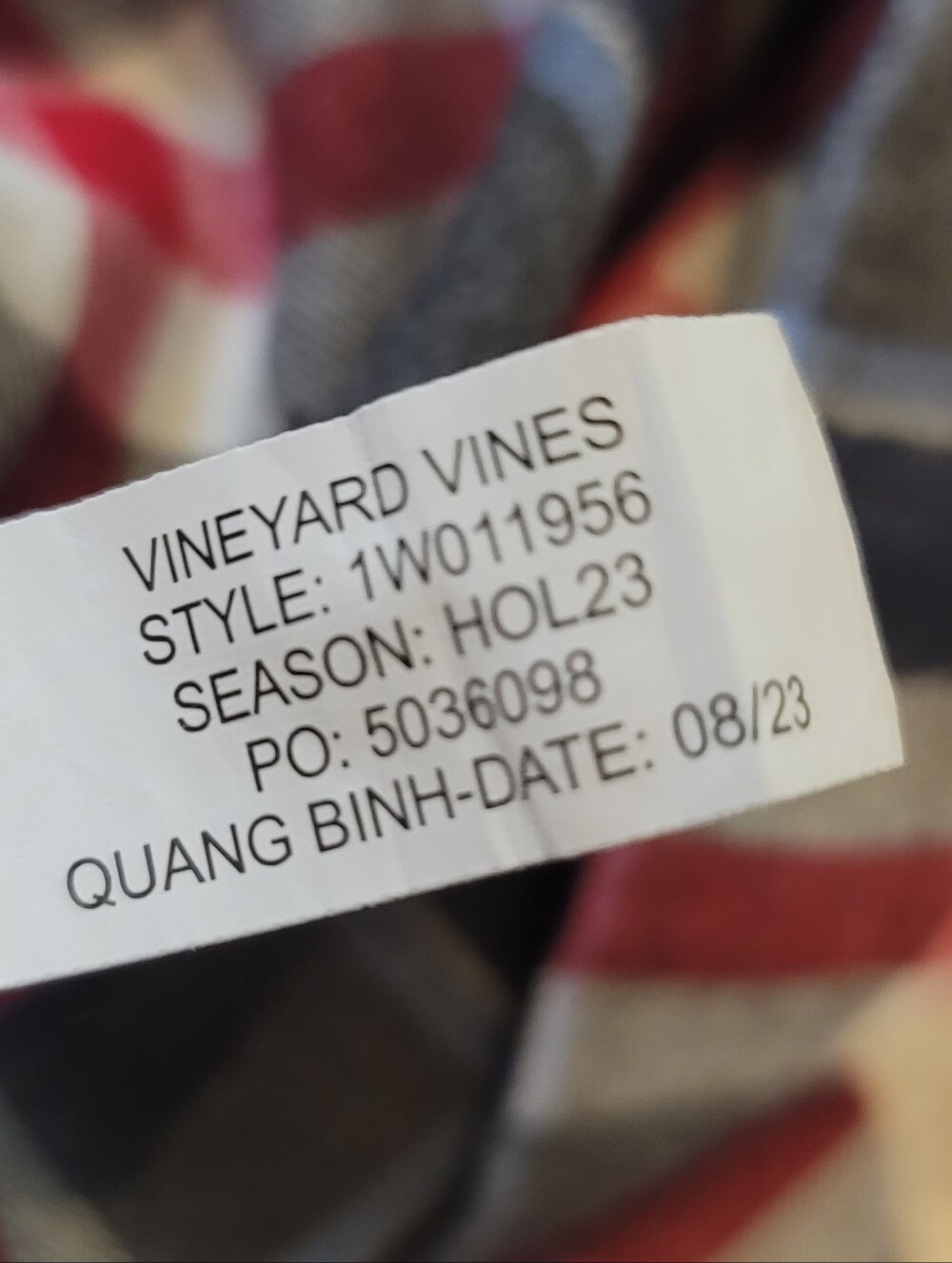 VINEYARD VINES Classic Fit Whale Shirt Button Down Navy Blue Red Men's Size XS - Picture 9 of 10